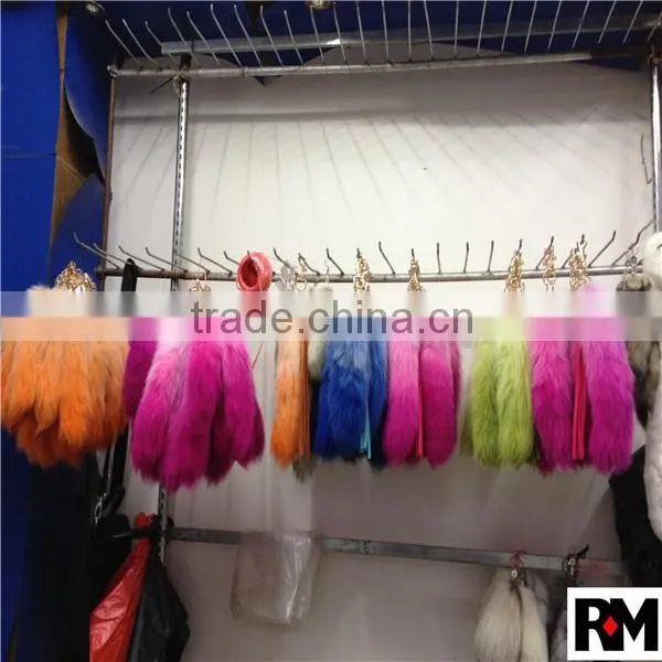Orange Color Fox Tail For Bag Accessories
