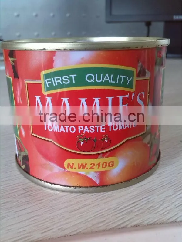 easy open and normal lid canned tomato paste brix 28-30