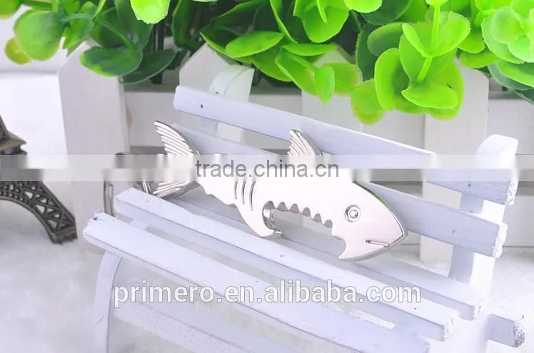 Key Ring Key Chain Alloy Cool Fish Shark Beer Bottle Opener Keychain Unique Gifts