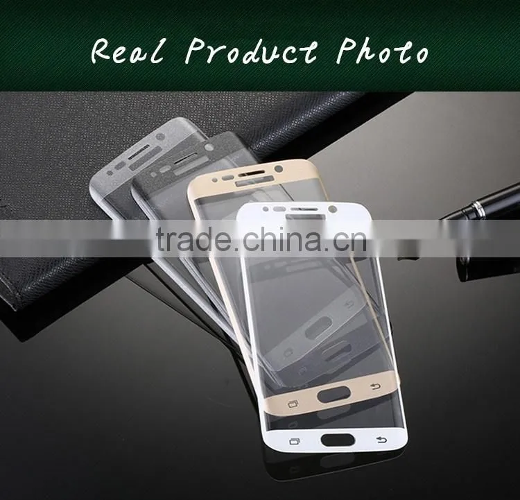 Keno 2016 Newest 3D Hot Curved Tempered Glass Screen Protector for Samsung Galaxy S6 Edge Curved Tempered Glass