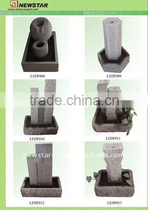 led stone garden lamp