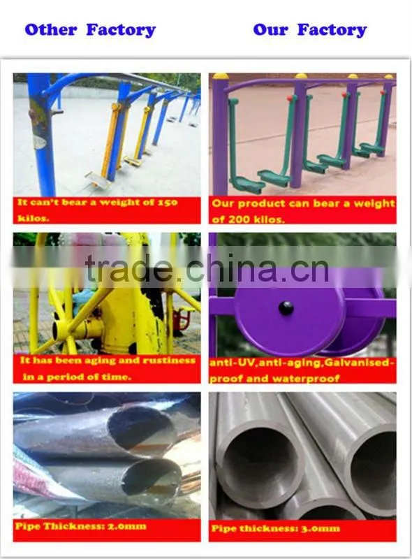 Inclusive Playful Kids Outdoor Wooden Fitness Equipment 5-23I
