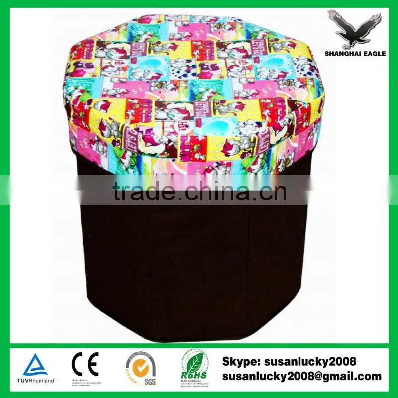 Most Popular PU Storage Ottoman with Imprint Logo (diectly from factory)