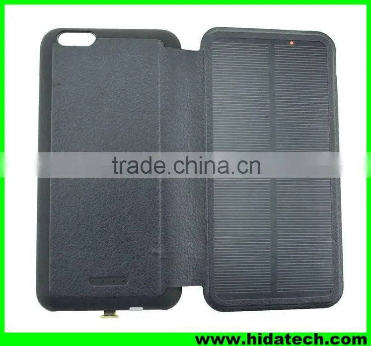 solar power phone case 4200mah rechargeable battery case for iPhone 6 iPhone 6s plus charger