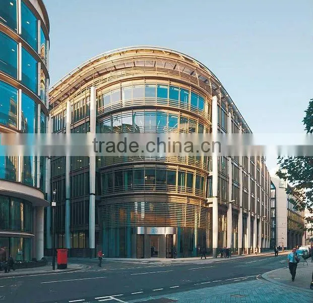 Panel curtain wall (aluminium and glass)