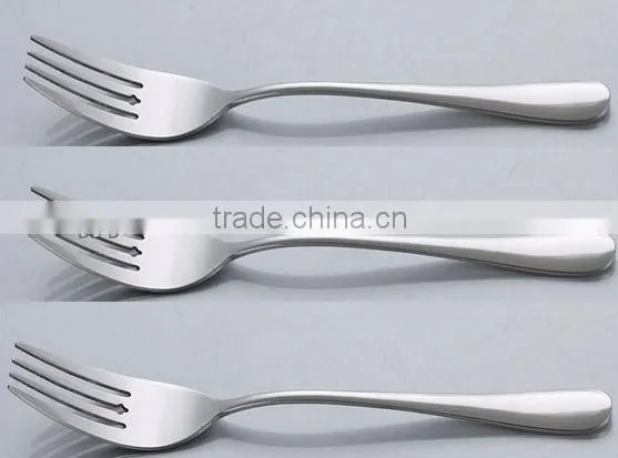 Plain handle Stainless table fork made by Junzhan factory directly with low price