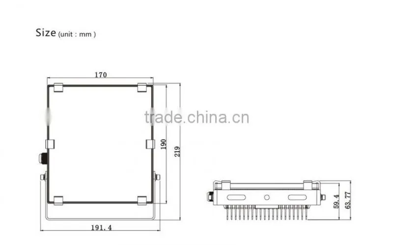 IP65 waterproof LED floodLight with COB LEDs, slim floodlight