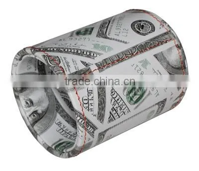 Low Price Candy Color PU Appearance Plastic Pen Pot