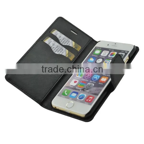 Luxury smart phone wallet style new coming high qualtiy leather case for iphone6 plus