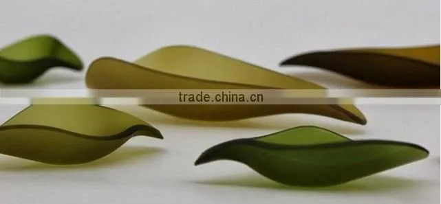 2015 New Products Creative Handmade Colored Glass Plate for wedding centerpieces