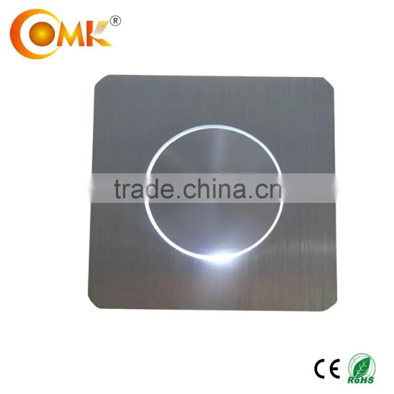 1w mini recessed black wall lamp in hotel