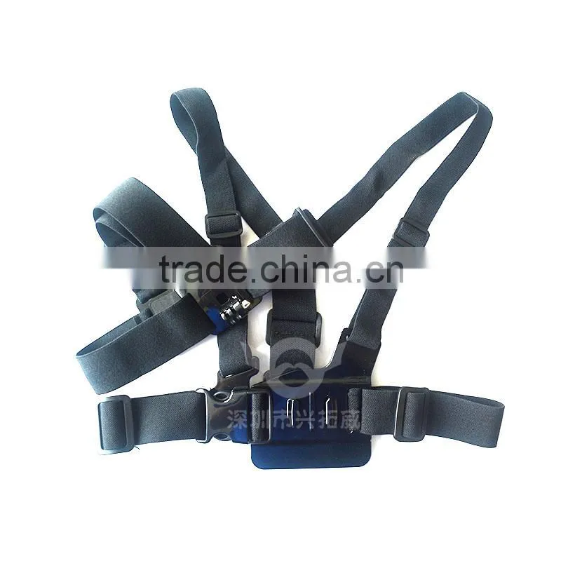 A model:Chest Mount Harness chest body strap for GoPro Hero 2/3/3+/4/4 Session gopro head strap