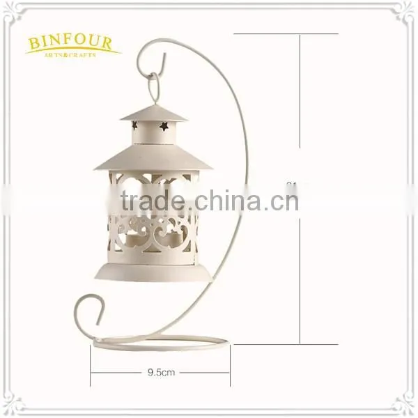 Wholesale metal lantern candle holder hanging home decorations
