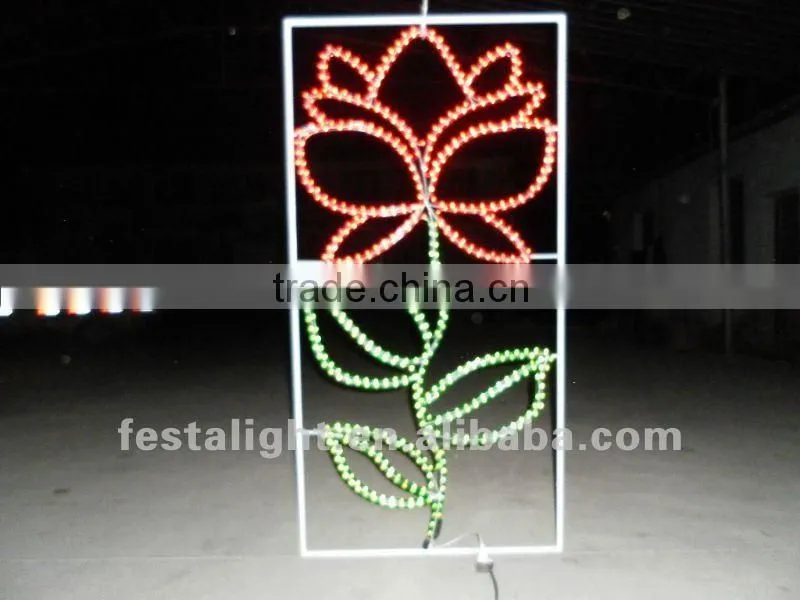 Romantic LED silhouette lights as a present
