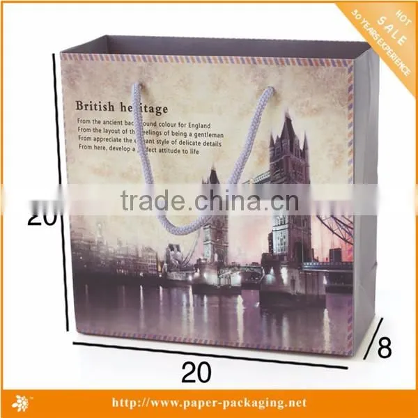 White cardboard making customized brown paper bags