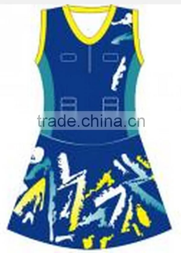 Lovely sublimation factory made netball dress hot sale