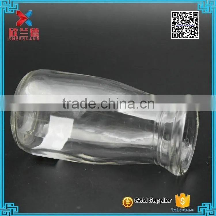 100ml Mini Glass Milk pudding Jars Wholesales With Plastic Cap factory price