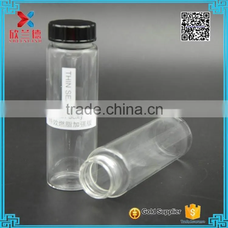 wholesale 100ml round glass tubular vial medicine bottles
