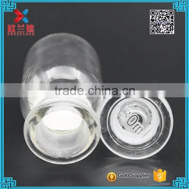wholesale 30ml APOTHECARY PHARMACEUTICAL CLEAR GLASS BOTTLE