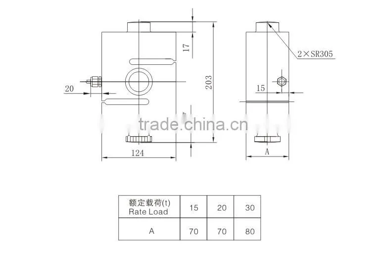 15t High accuracy S-type load cell(TSK)