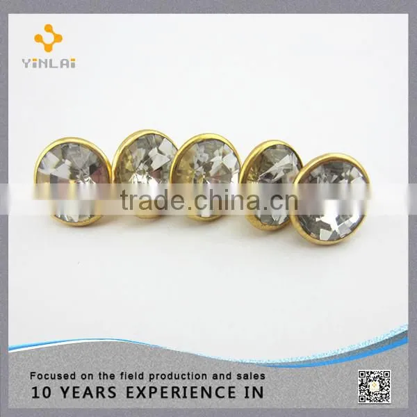 Gold rhinestones rivets for jeans