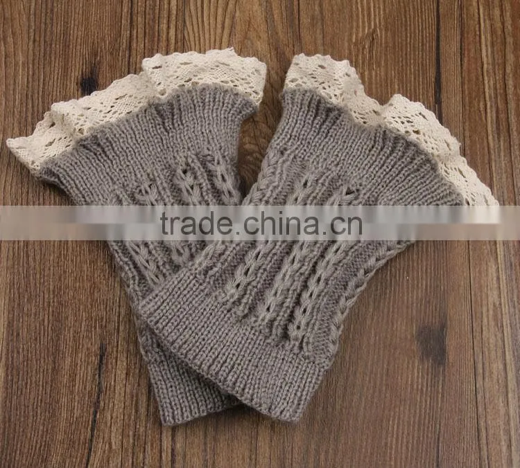 Wholesale Acrylic Crochet Leg Warmers For Women Sex Lace Leg Warmers