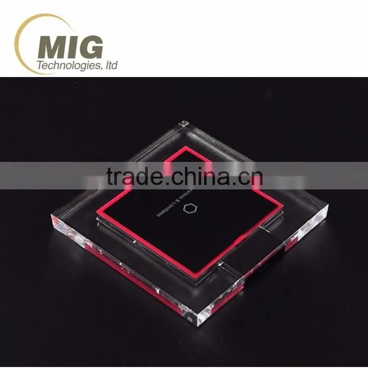 2016 NEW square transparent wireless charger DC5V for sony xperia z4 charger for sony z4