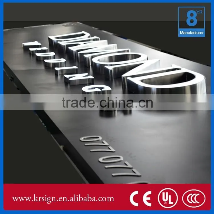custom 3d letter outdoor sign for display at manufacture price