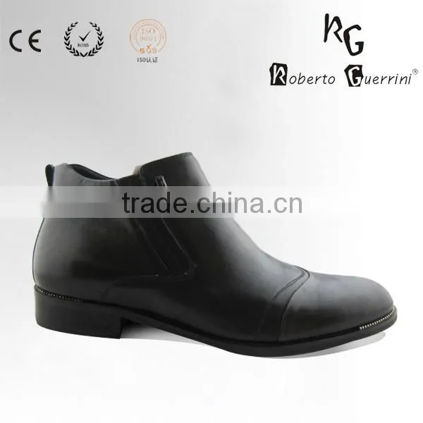 Classic Black Leather Motorcycle Boot