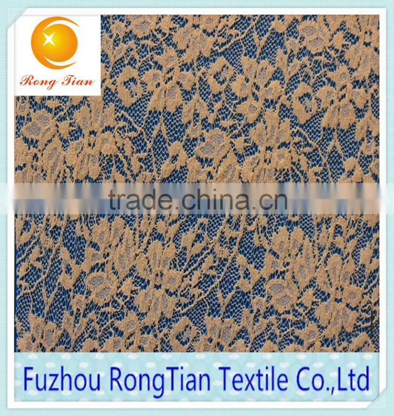 French fashion elastic lace fabric for knitted underwear material