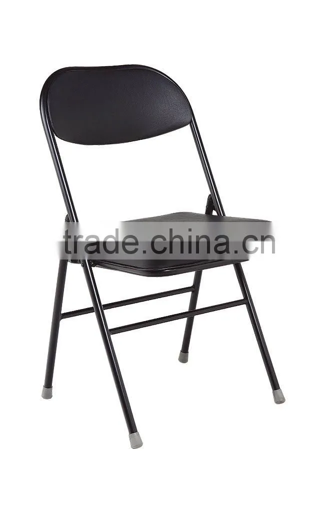 matel frame PU folding chair/ sillas plegables de visita 1083C