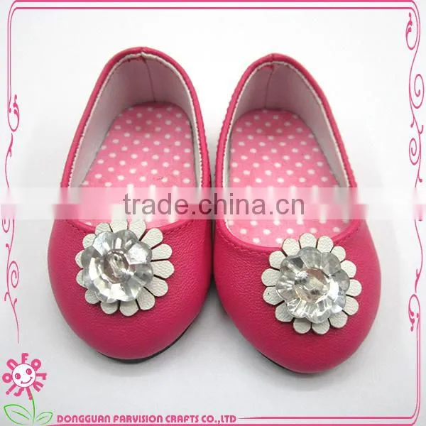 Customize doll shoes wholesale, handmade pu doll shoes