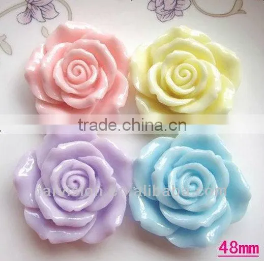 bulk resin flower cabochon, fashion flower resin cameos!