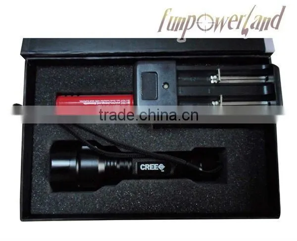 Funpowerland Aluminum Green Led Hunting Flashlight