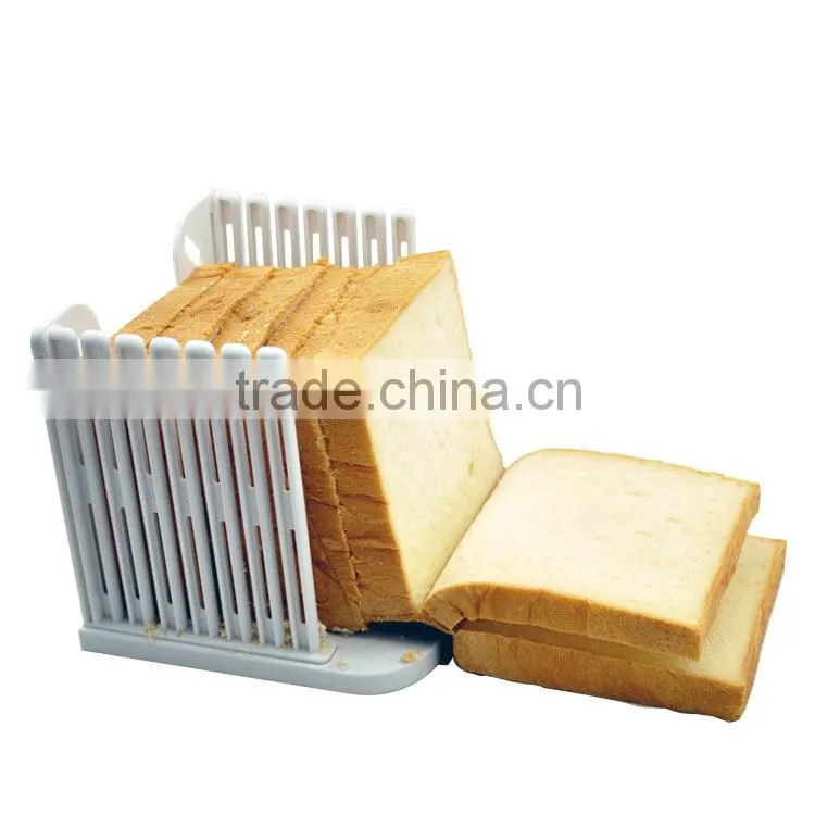Plastic Baking Bread Toast Slicer Slicing Cutter Cutting Cuts Guide Tool
