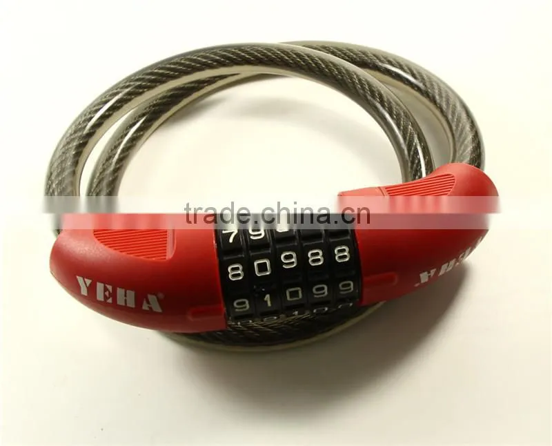 2016 High quality Anti-theft Code Combination Cable Lock
