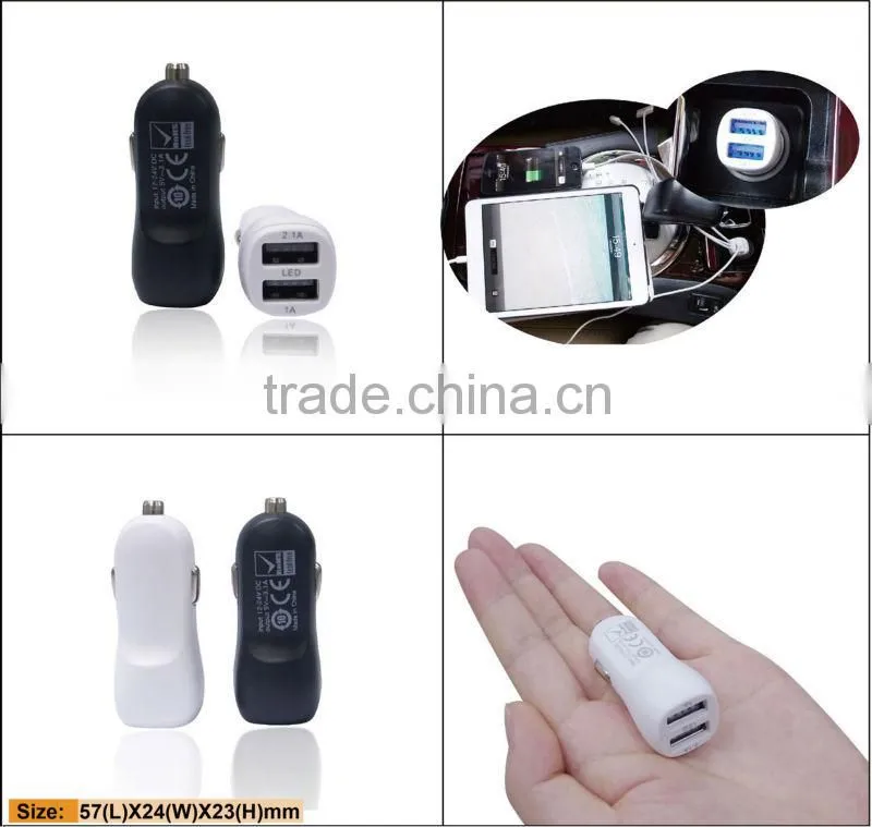 Rocket Dual USB 4.2a car charger with usb socket