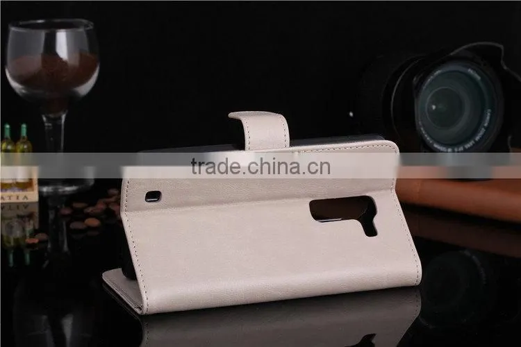 Professional pouch plain leather for LG G PRO 2 F350 customize design case