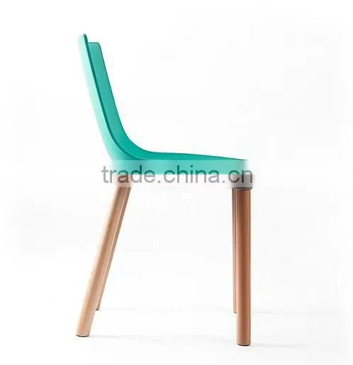 China Bazhou Middle Back Green Plastic Wooden Design Unfolded Leisure Chair