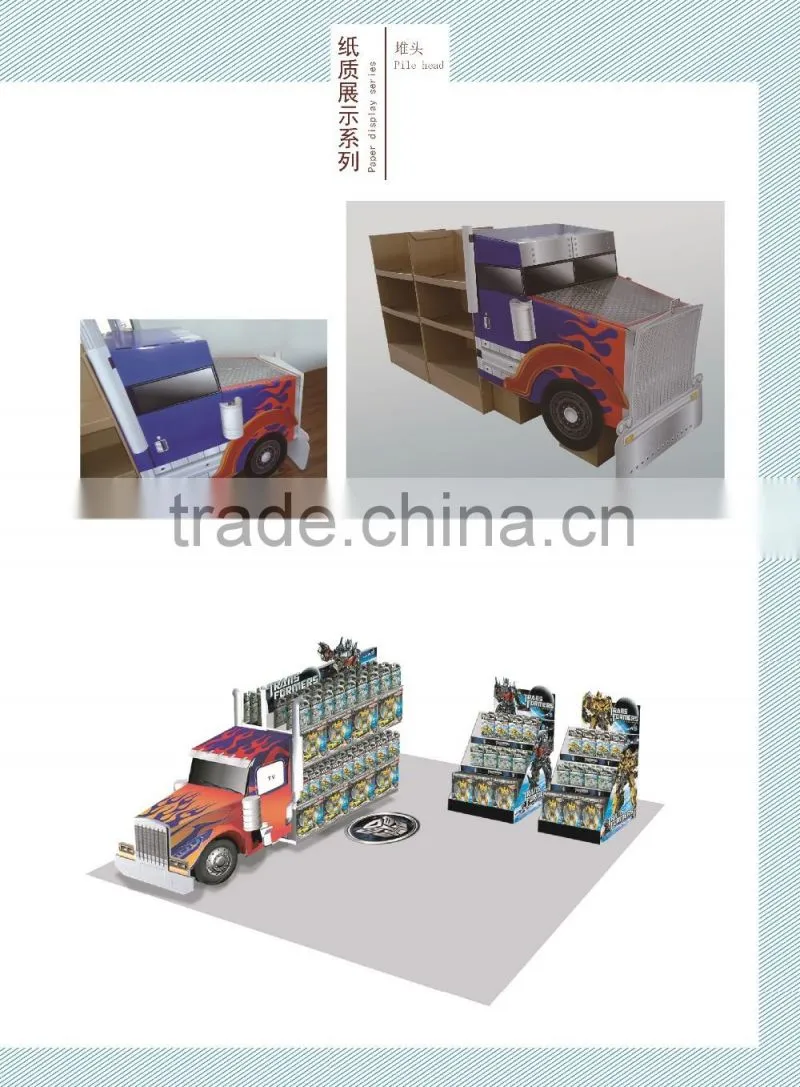 Promotion stacking display rack for supermarket