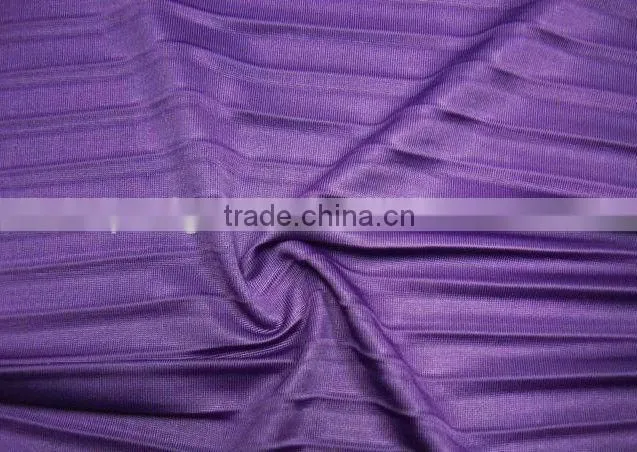 waterproof warp stretch polyamide spandex Plain dyed Jacquard pink color knitted fabric for swimwear/ lingerie