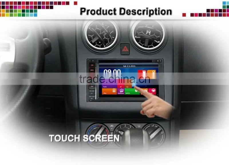 cheap and universal used car gps dvd player "car dvd player with bluetooth usb sd radio "