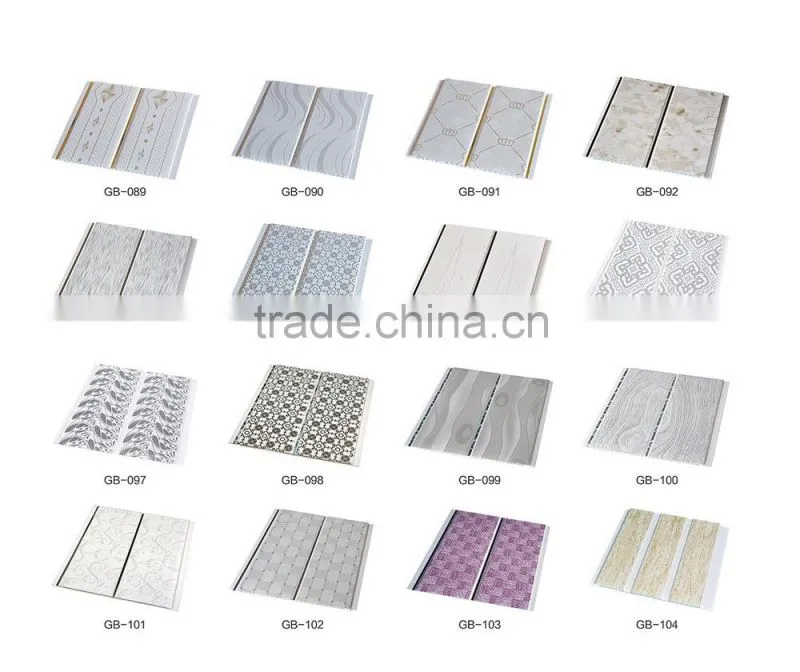 haining supplier print pvc plastic ceiling board
