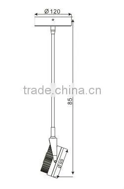 2013 Ningbo Hot-selling Product 13.2W Long Arm Ceiling Light LED with CREE XRE Chip