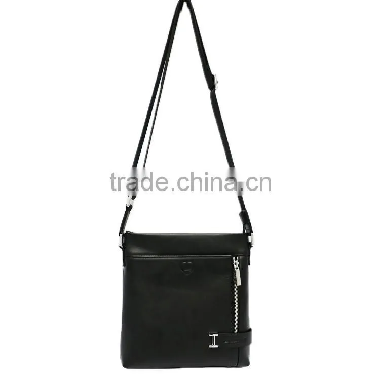 Newest shoulder bag black genuine leather bag briefcase for men