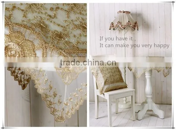 European Style Jacquard Luxury Embroidered Table Cloth