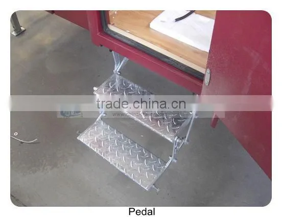 Glulam fast folding table for forward camping trailer