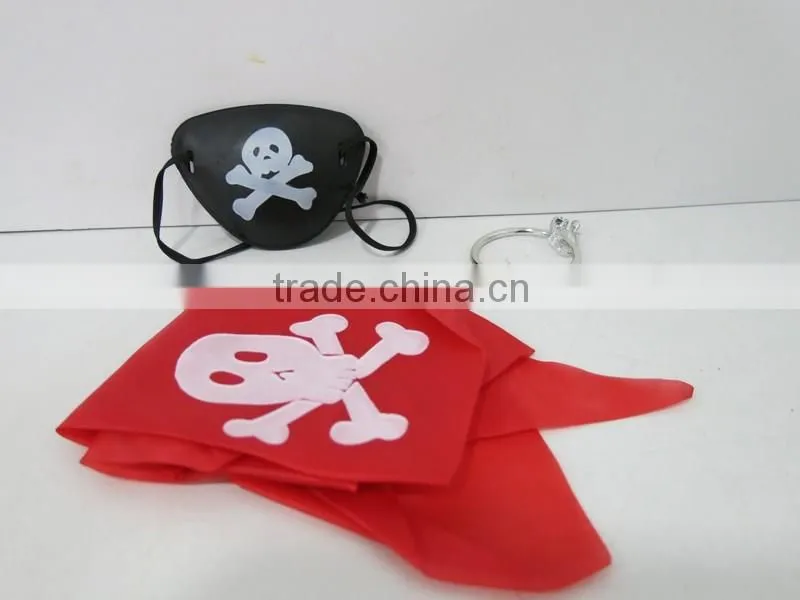 JR4601248 Party toy pirate three piece suit mask pirate makeup