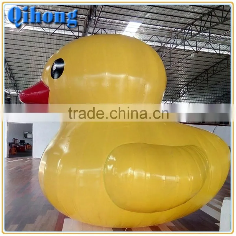 Portable PVC rubber duck toys gaint inflatable promotion duck, inflatable duck float