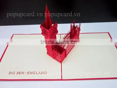 Clarinet Profesional 3d greeting pop up card